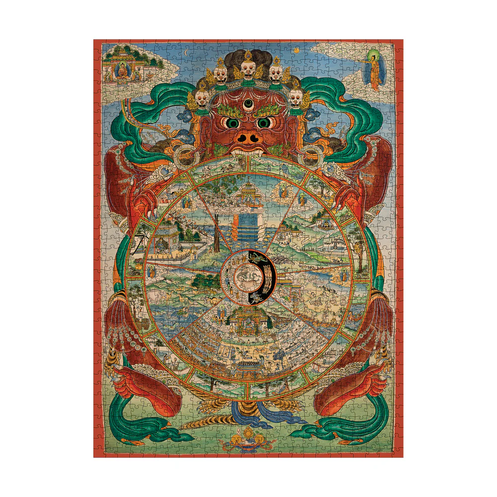 Pomegranate Tibetan Wheel of Life Jigsaw Puzzle - 1000 pc - Image 3