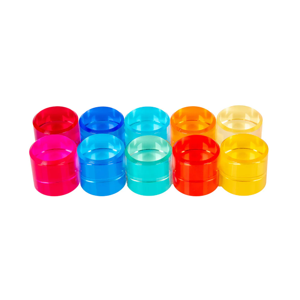 TickiT Gem Circles – Colorful Acrylic Stacking Toys - Image 2
