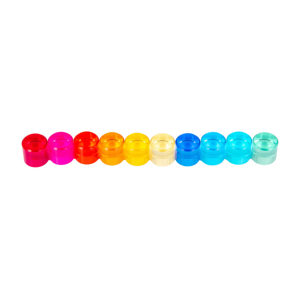 TickiT Gem Circles – Colorful Acrylic Stacking Toys - Image 3