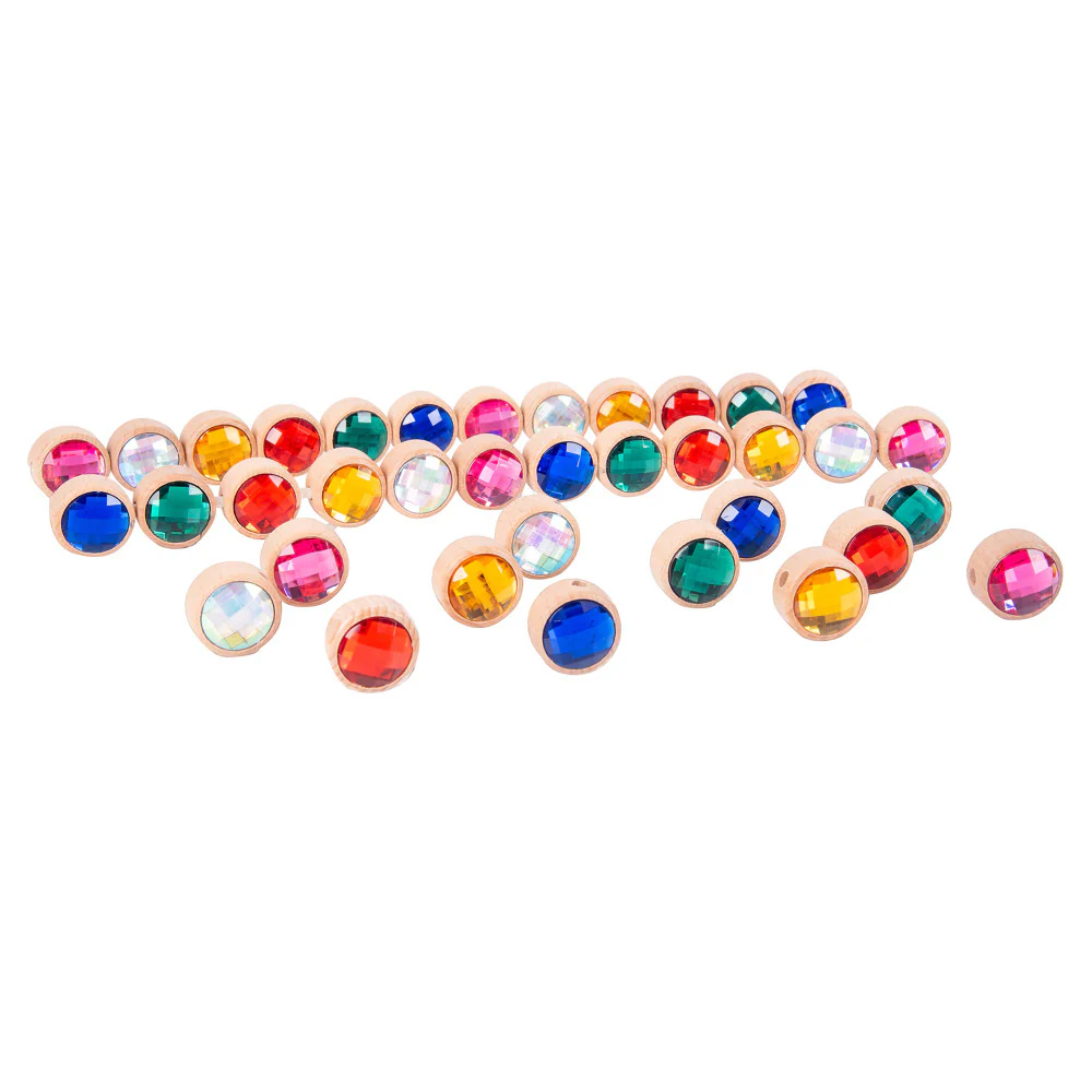 TickiT Wooden Lacing Jewels - Colorful Fine Motor Skill Toy - Image 2