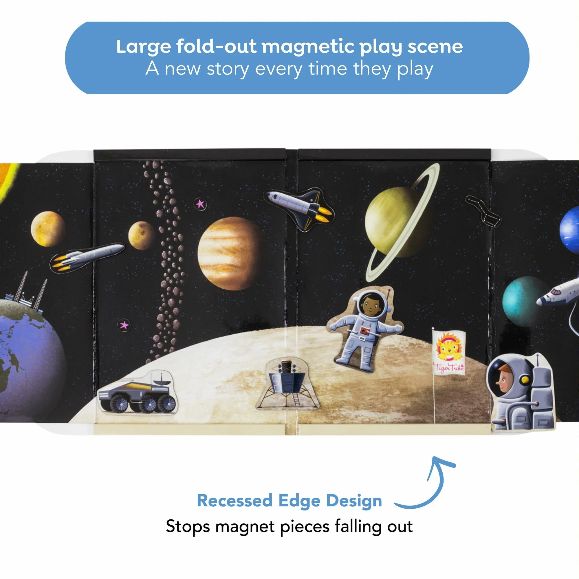 Tiger Tribe Magna Carry Space Explorer - Magnetic Space Adventure Playset - Image 3