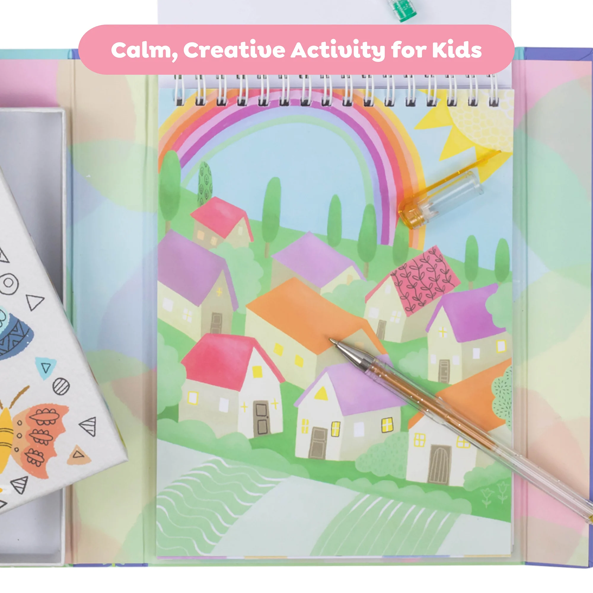 Tiger Tribe Mindful Doodling Peaceful Patterns Activity Kit with Gel Pens - Image 5