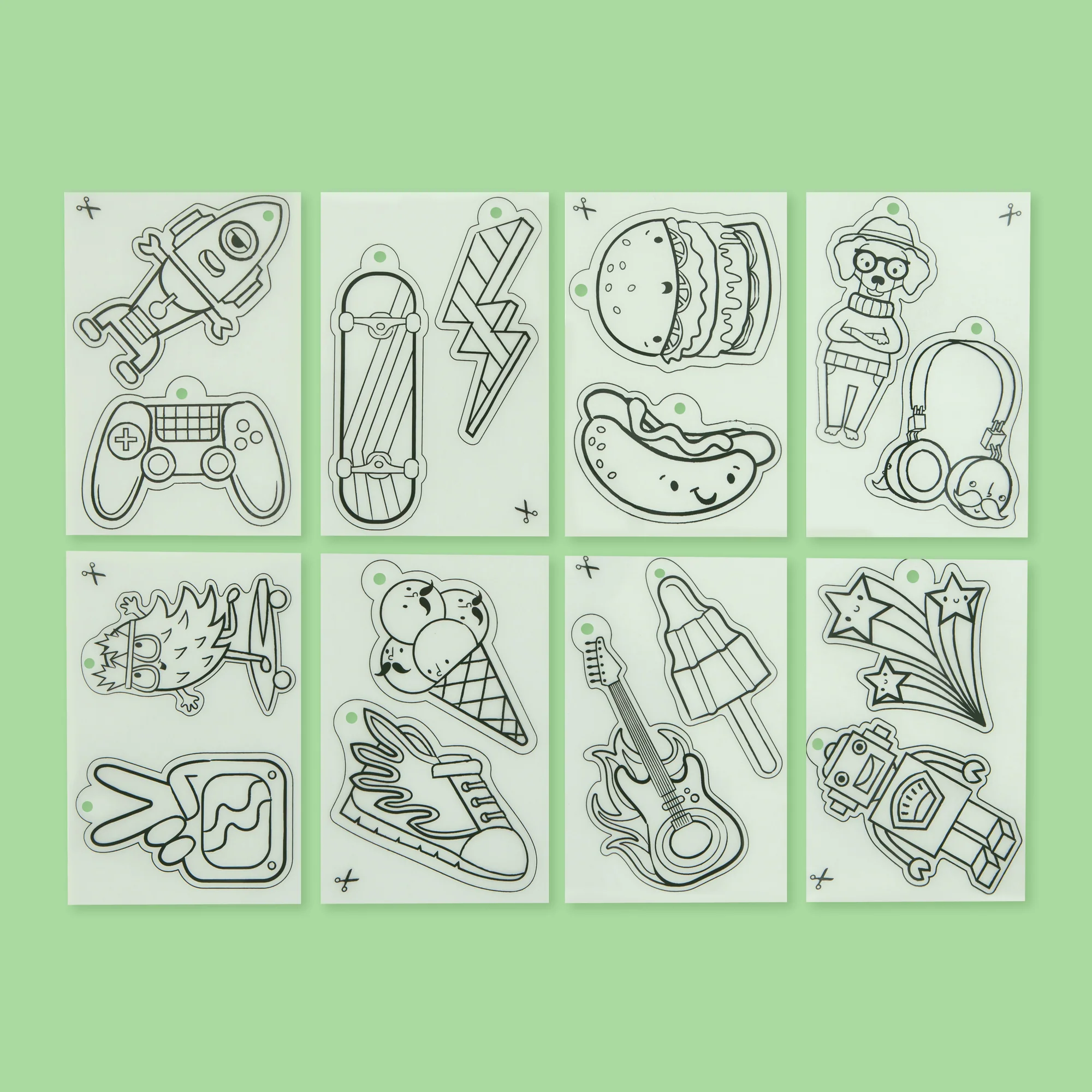Tiger Tribe Shrinkies Ultimate Collection Craft Kit for Jewelry & Keychains, Ages 5-9 - Image 3