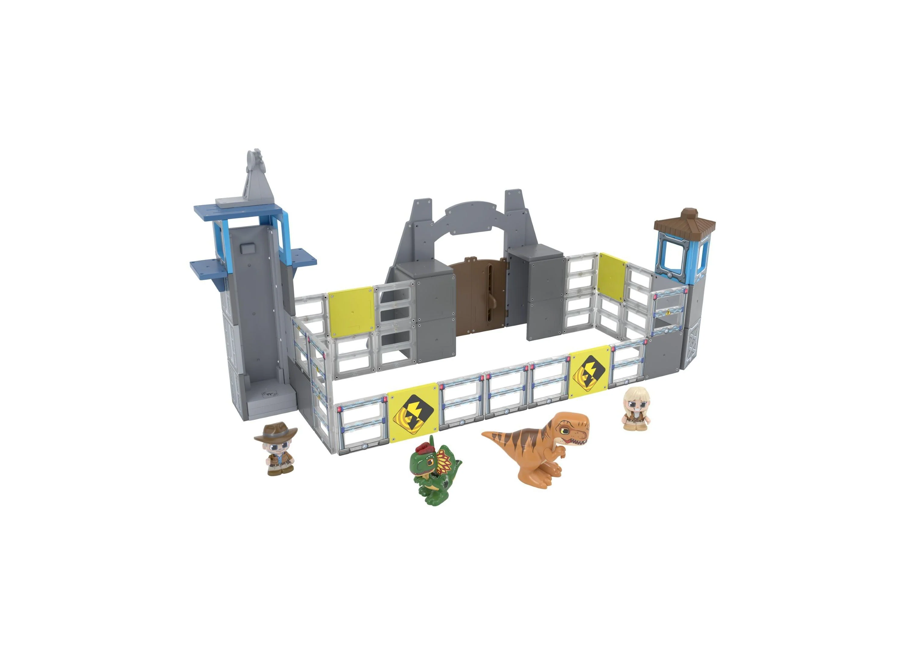 Tile Town Jurassic World Dino Escape Magnetic Tiles Playset, 69 Piece - Image 5