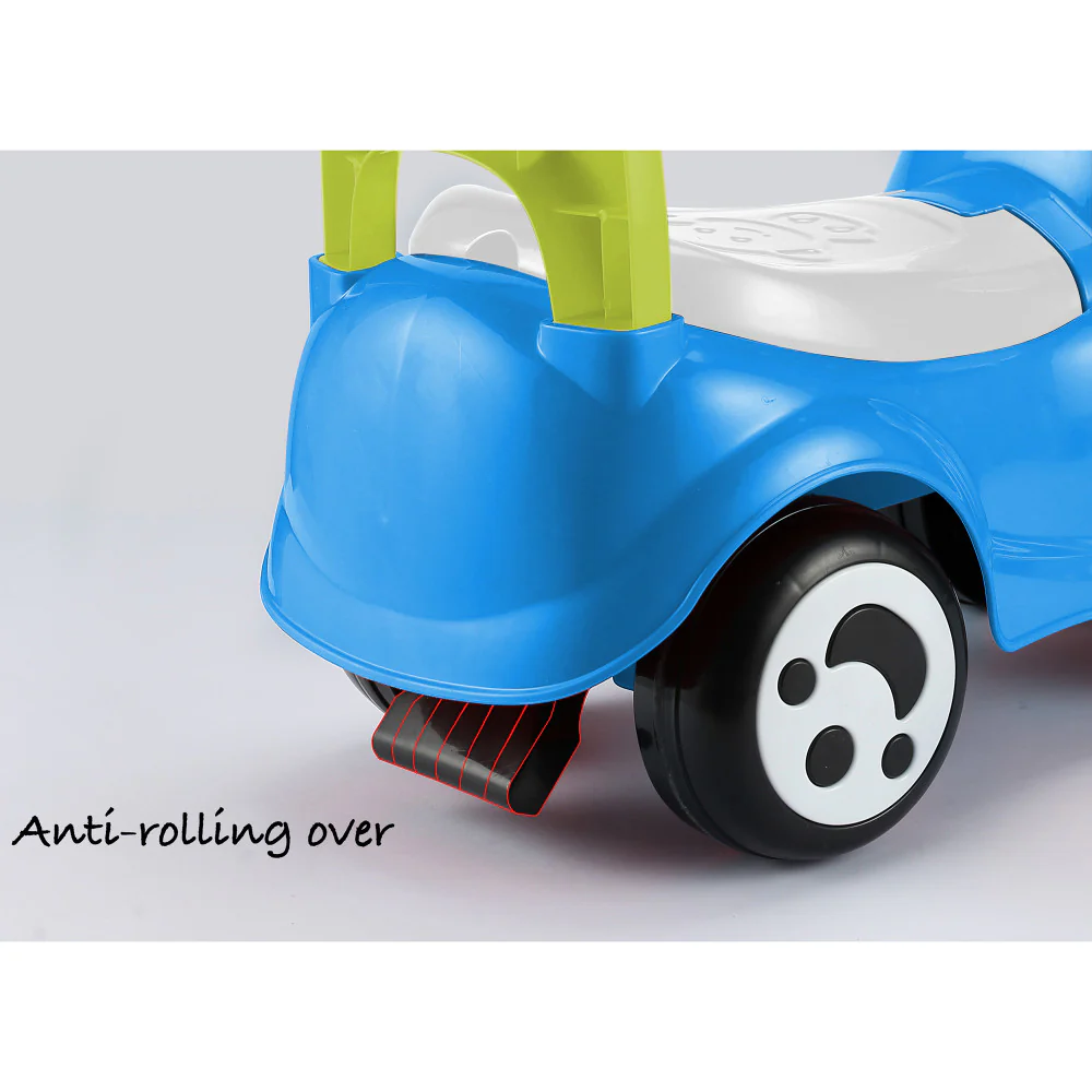 Timate Push & Ride Racer - Blue & Monkey Foot-To-Floor Ride-On - Image 6