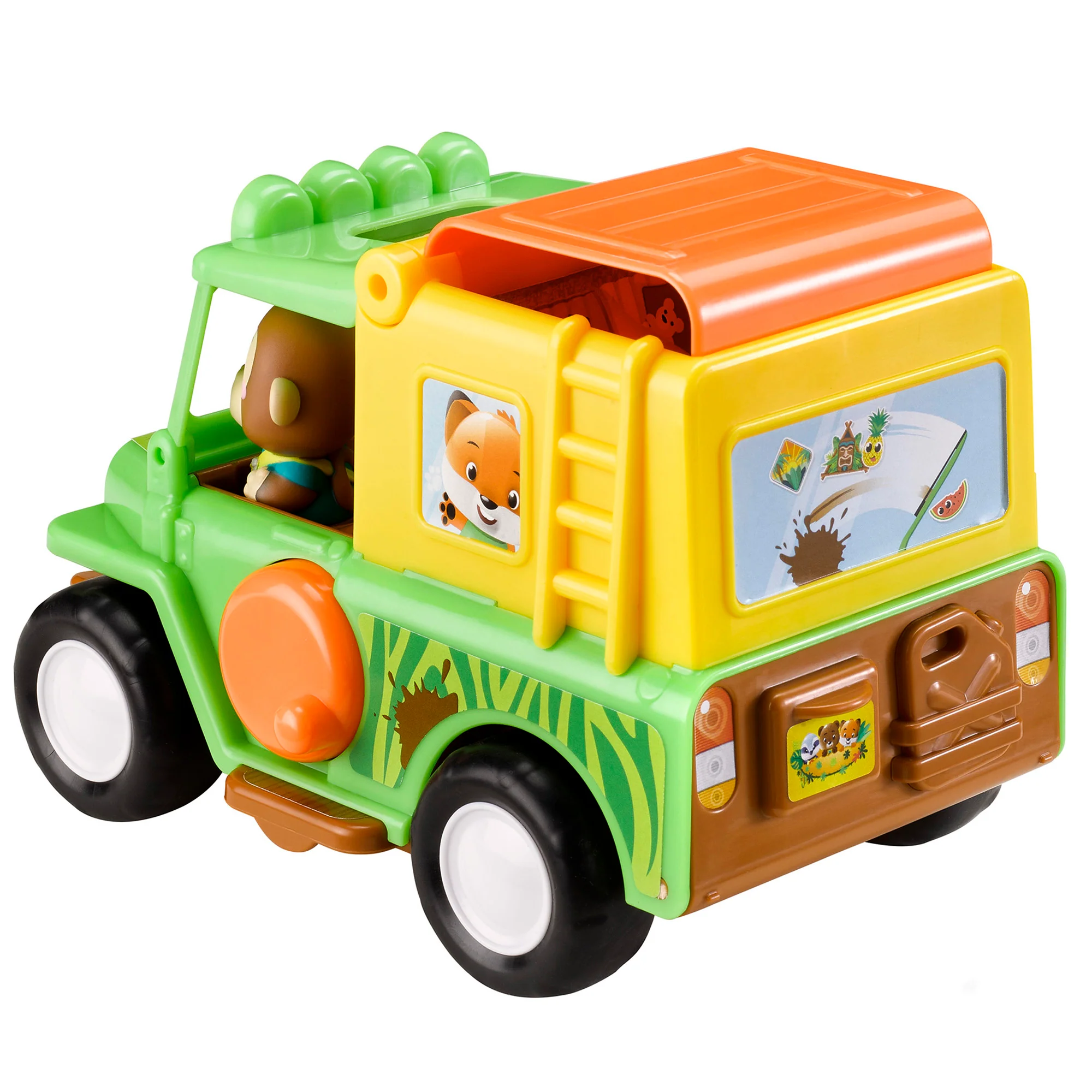 Timber Tots Safari Jeep Adventure Set with Exclusive Monkey Character - Image 4