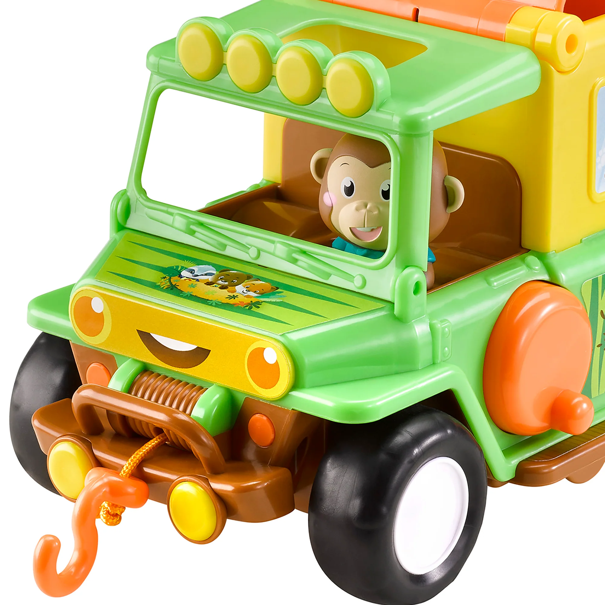 Timber Tots Safari Jeep Adventure Set with Exclusive Monkey Character - Image 5