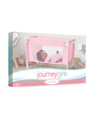 Journey Girls Pastel Pink Baby Doll Crib Playset - Image 2