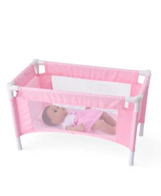 Journey Girls Pastel Pink Baby Doll Crib Playset - Image 3