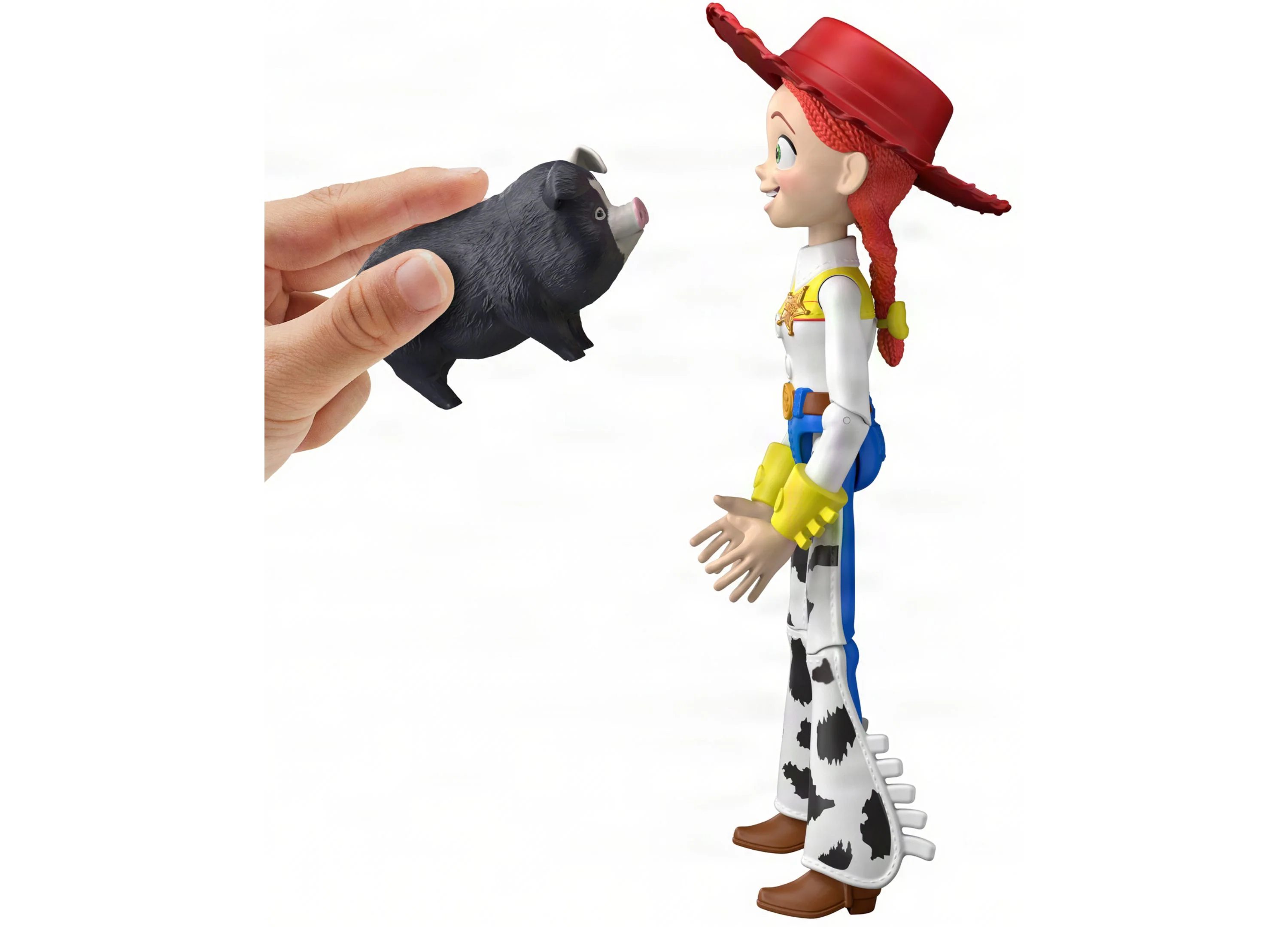 Disney Pixar Toy Story 5 Critter Talk Jessie 12-Inch Action Figure With Pig - Image 4