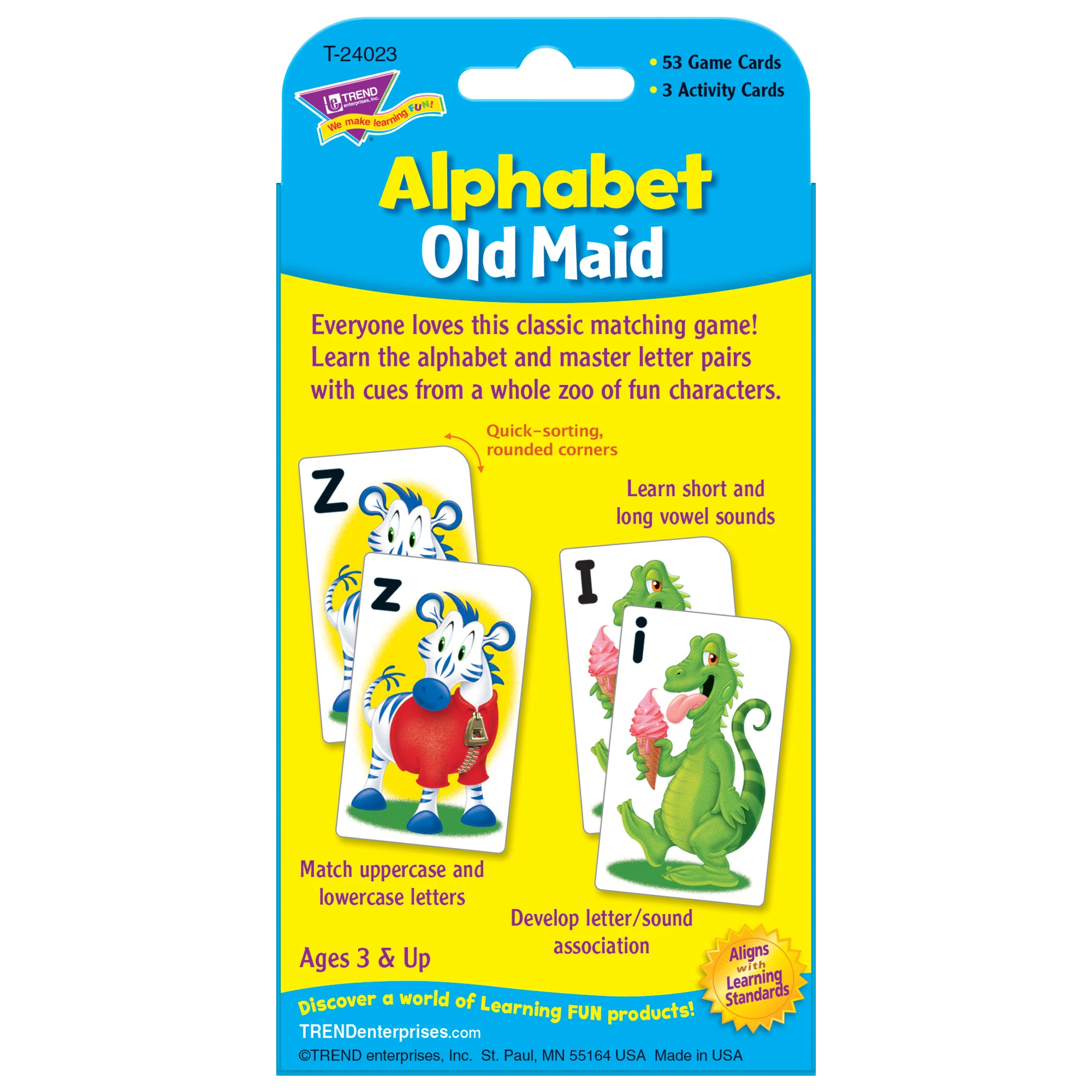 TREND Alphabet Old Maid Challenge Cards - Educational Letter Game - 6 Sets - Image 4