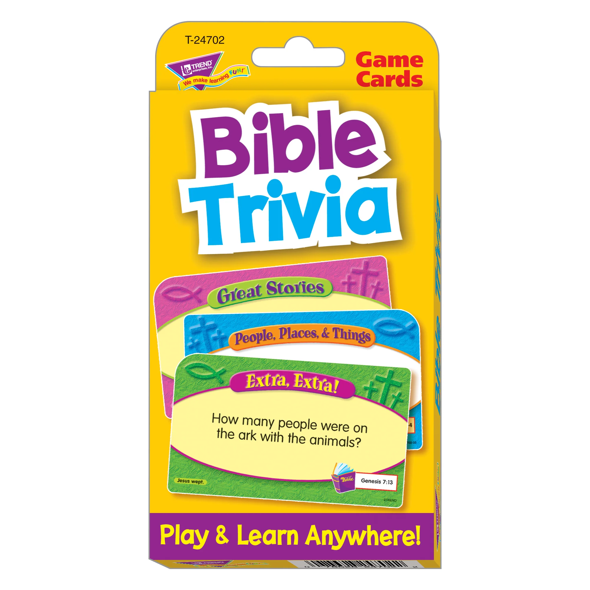 TREND Bible Trivia Challenge Cards, Ultimate Quiz Pack of 6 - Image 2