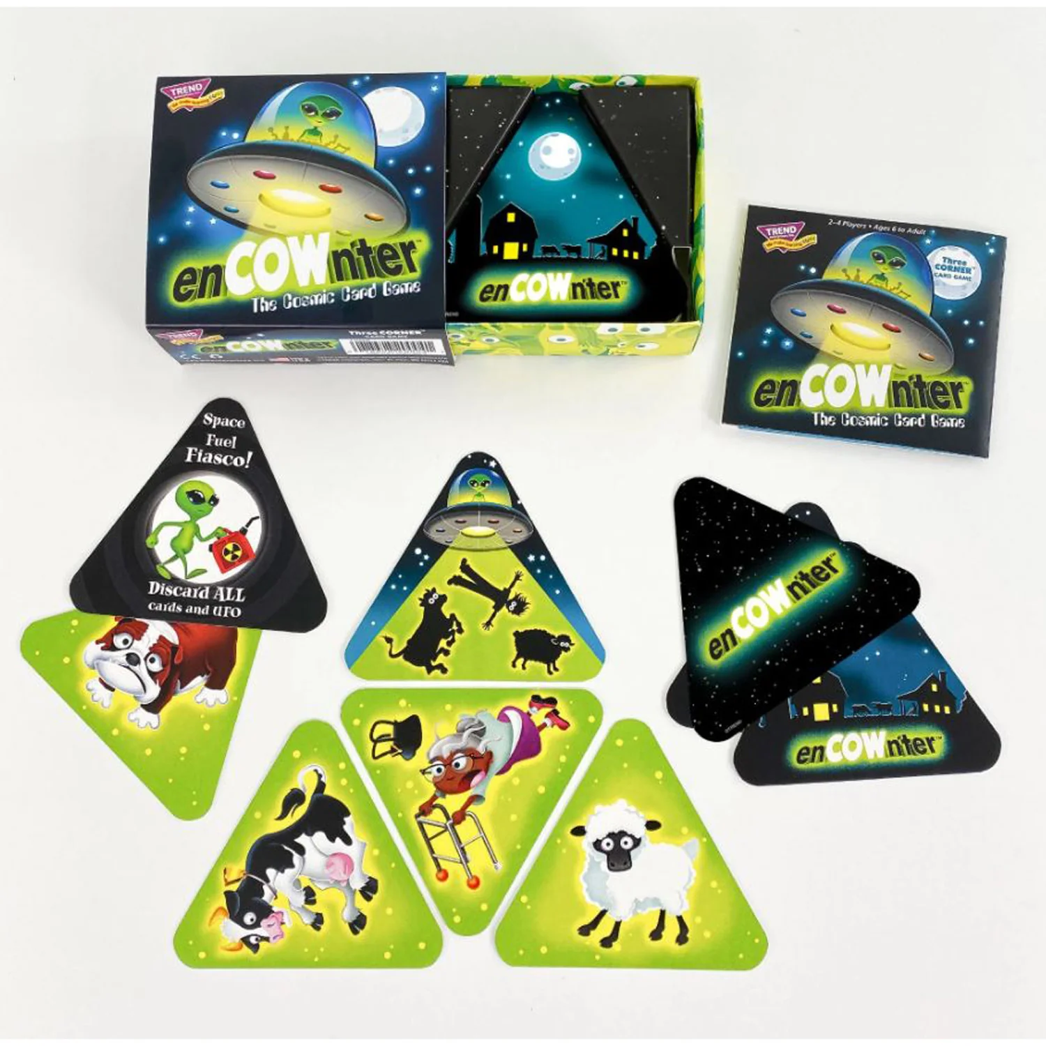 TREND enCOWnter Three Corner Card Game, Fun Pack of 3 - Image 3