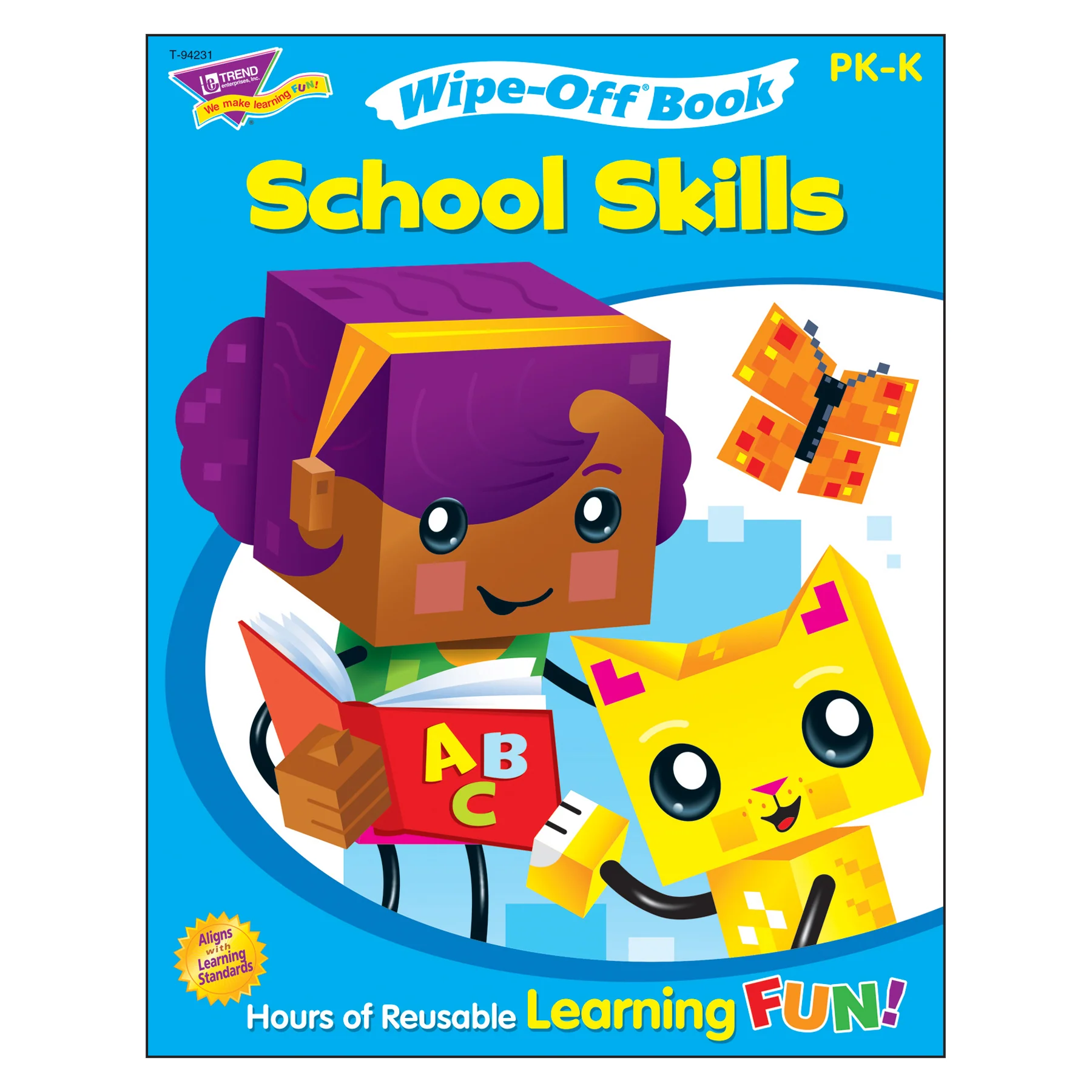 TREND School Skills Wipe-Off Book - BlockStars! Collection - 3-Pack - Image 2
