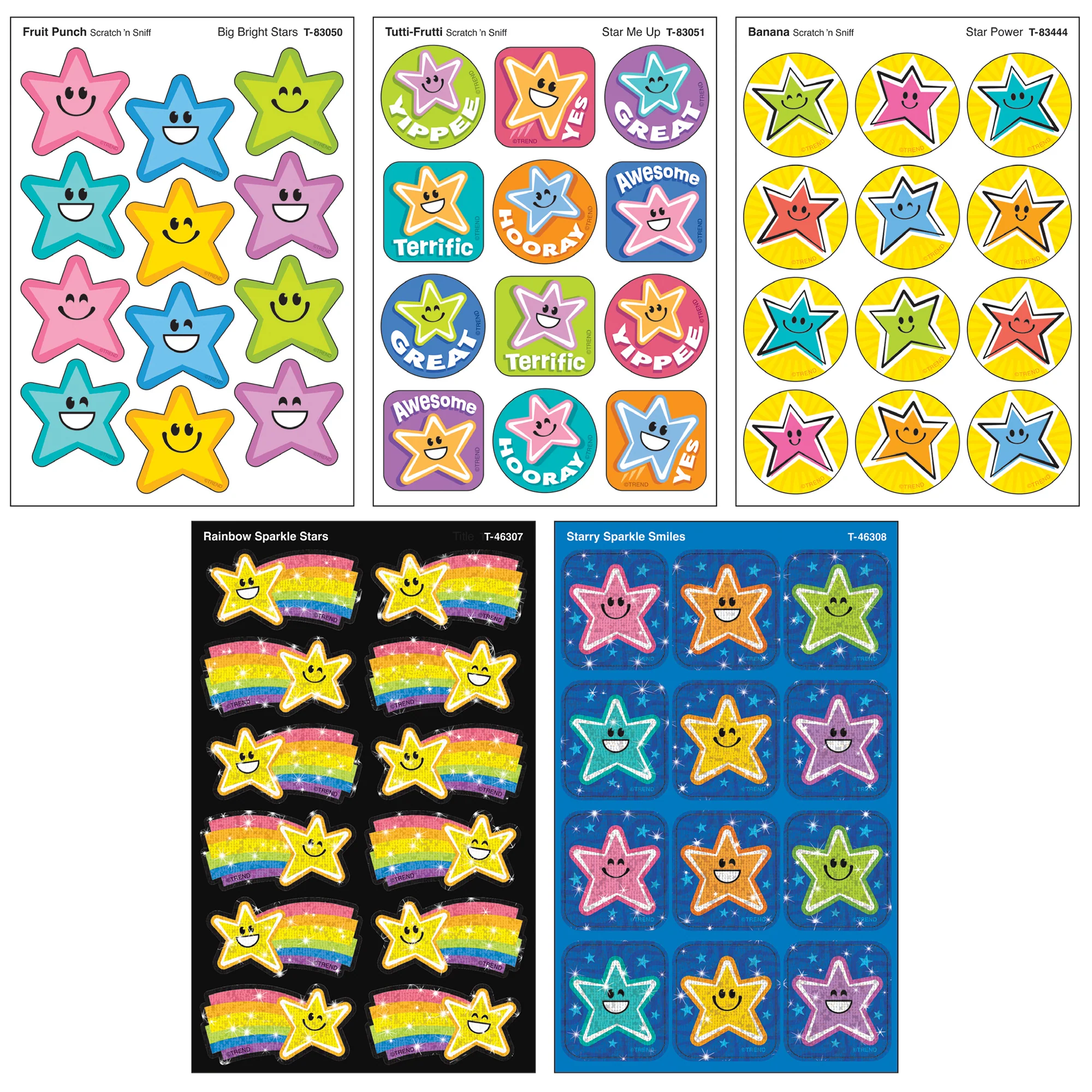 TREND Scratch 'N Sniff All Stars – 240ct Scented Stickers, Star Celebration Pack - Image 3