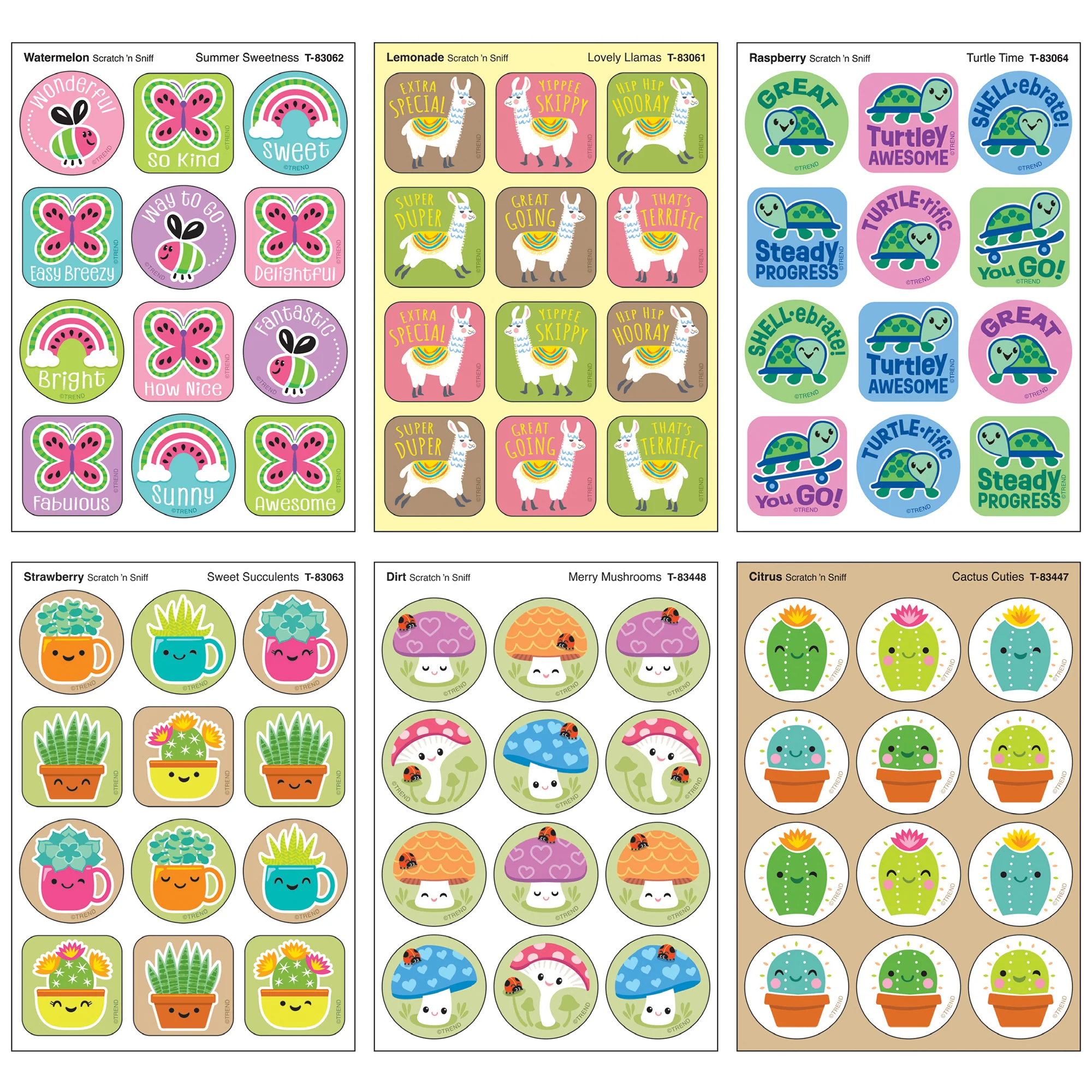 TREND Scratch 'N Sniff Natural Pals - 288ct Scented Stickers, Multi-Design Reward Kit - Image 3