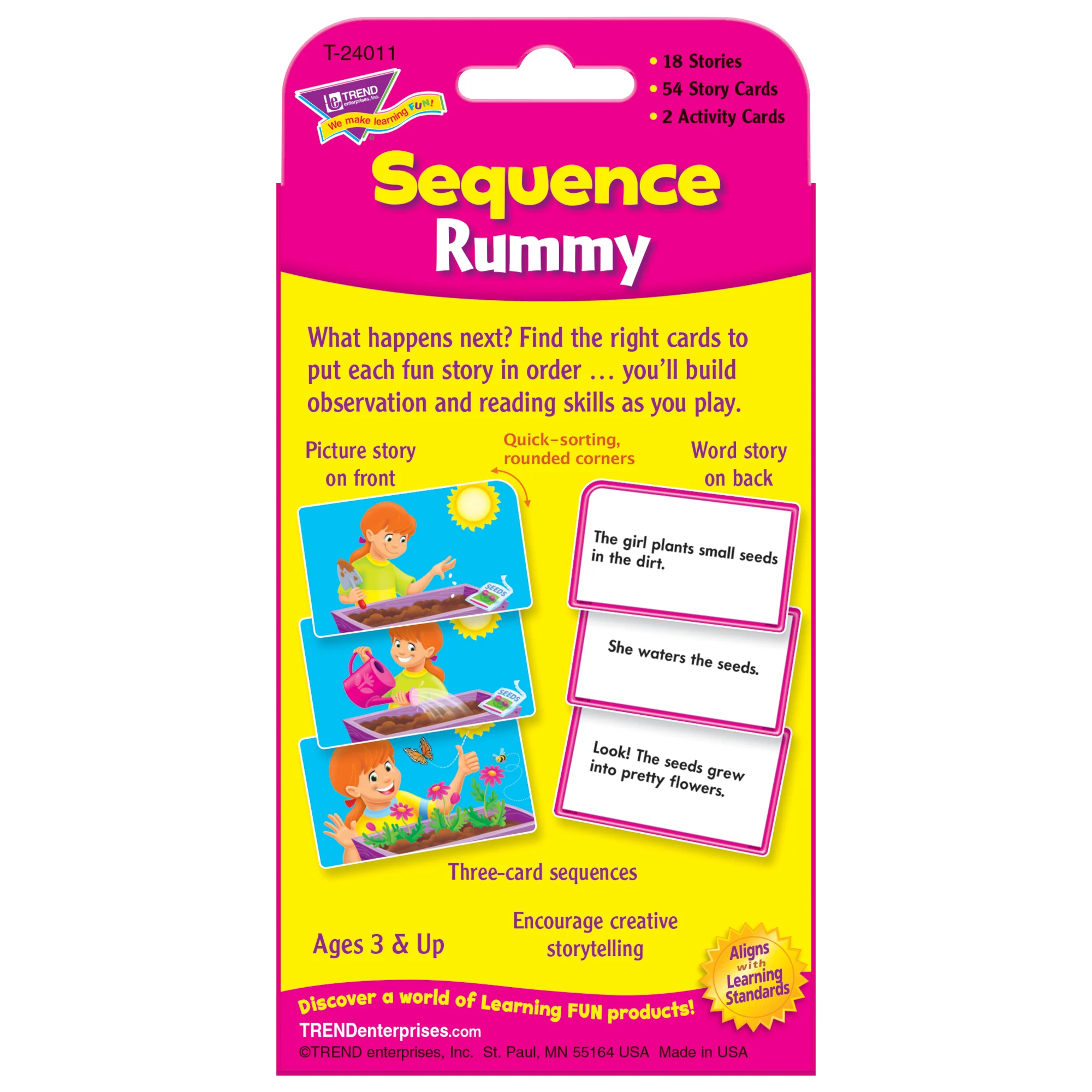 TREND Sequence Rummy Challenge Cards - Storytelling Mastery Set, 6 Packs - Image 4