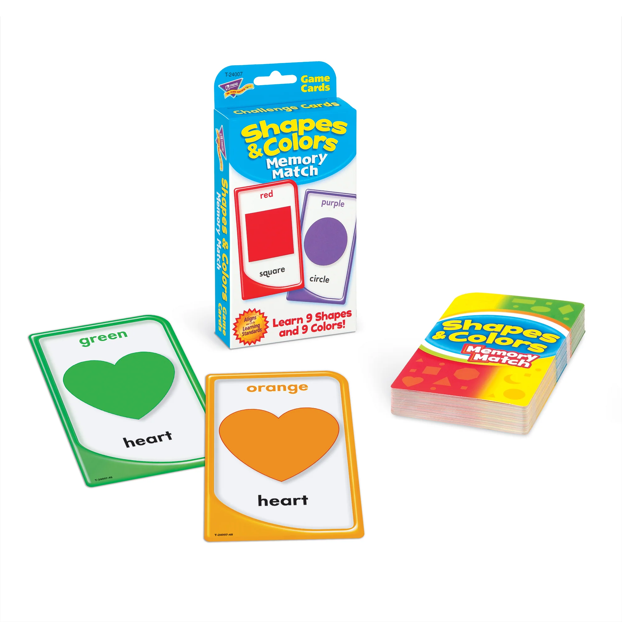 TREND Shapes and Colors Memory Match Challenge Cards - Educational Toy - Image 3