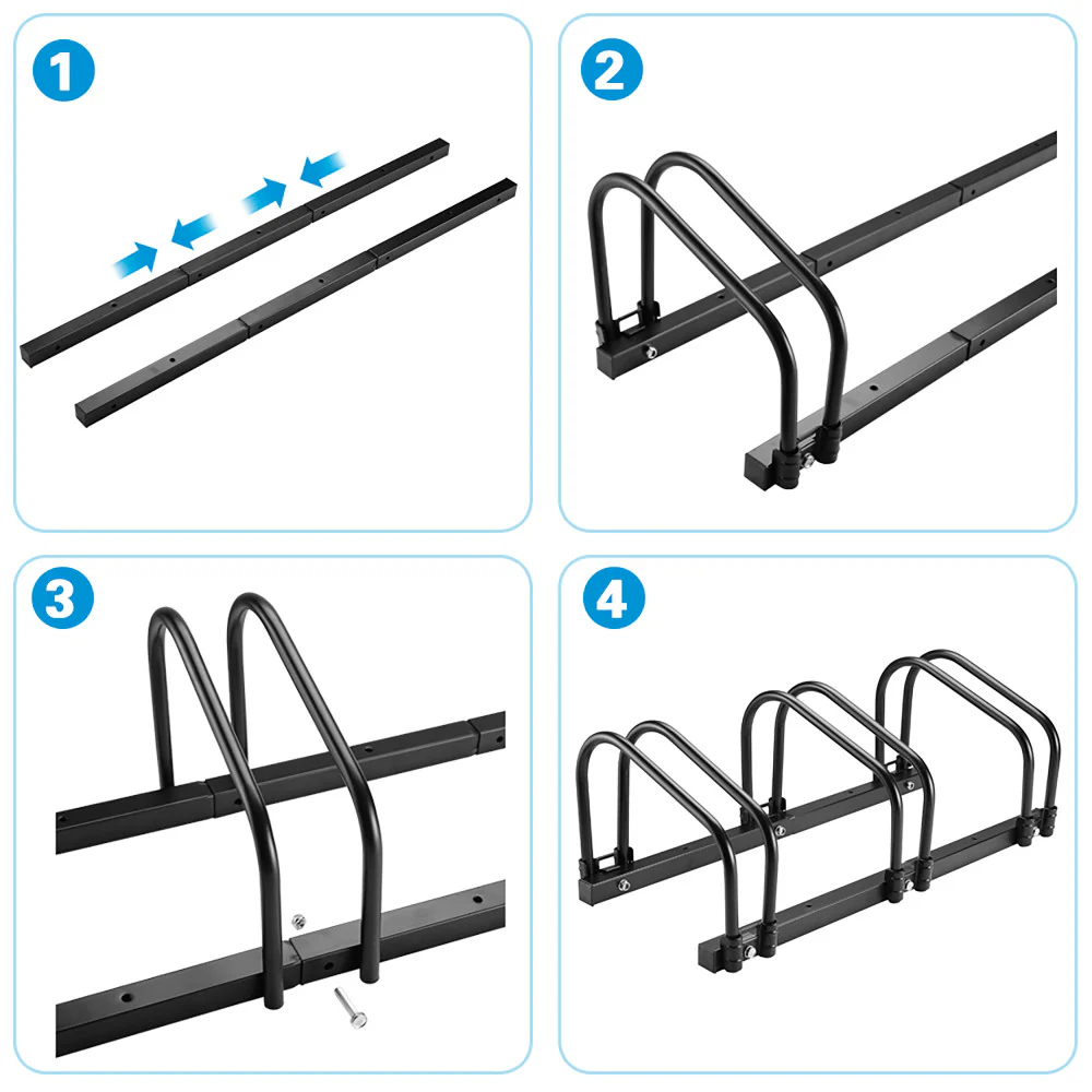 Trimate 4-Bike Indoor Parking Stand – Home Garage Organizer - Image 3