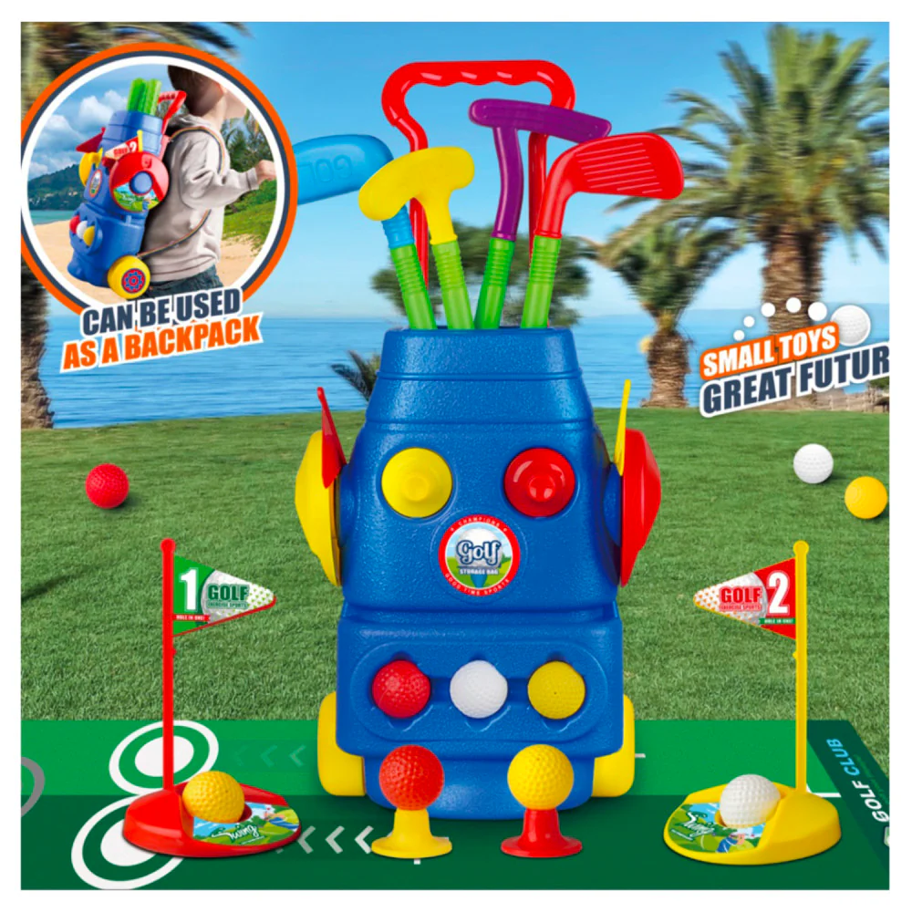 Trimate 2-in-1 Toddler Golf & Cornhole Set - Indoor/Outdoor Sports Fun - Image 2