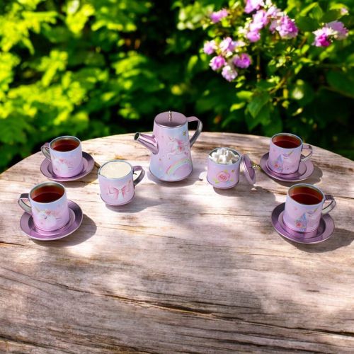 Unicorn 13pc Tin Tea Set BF - Image 9
