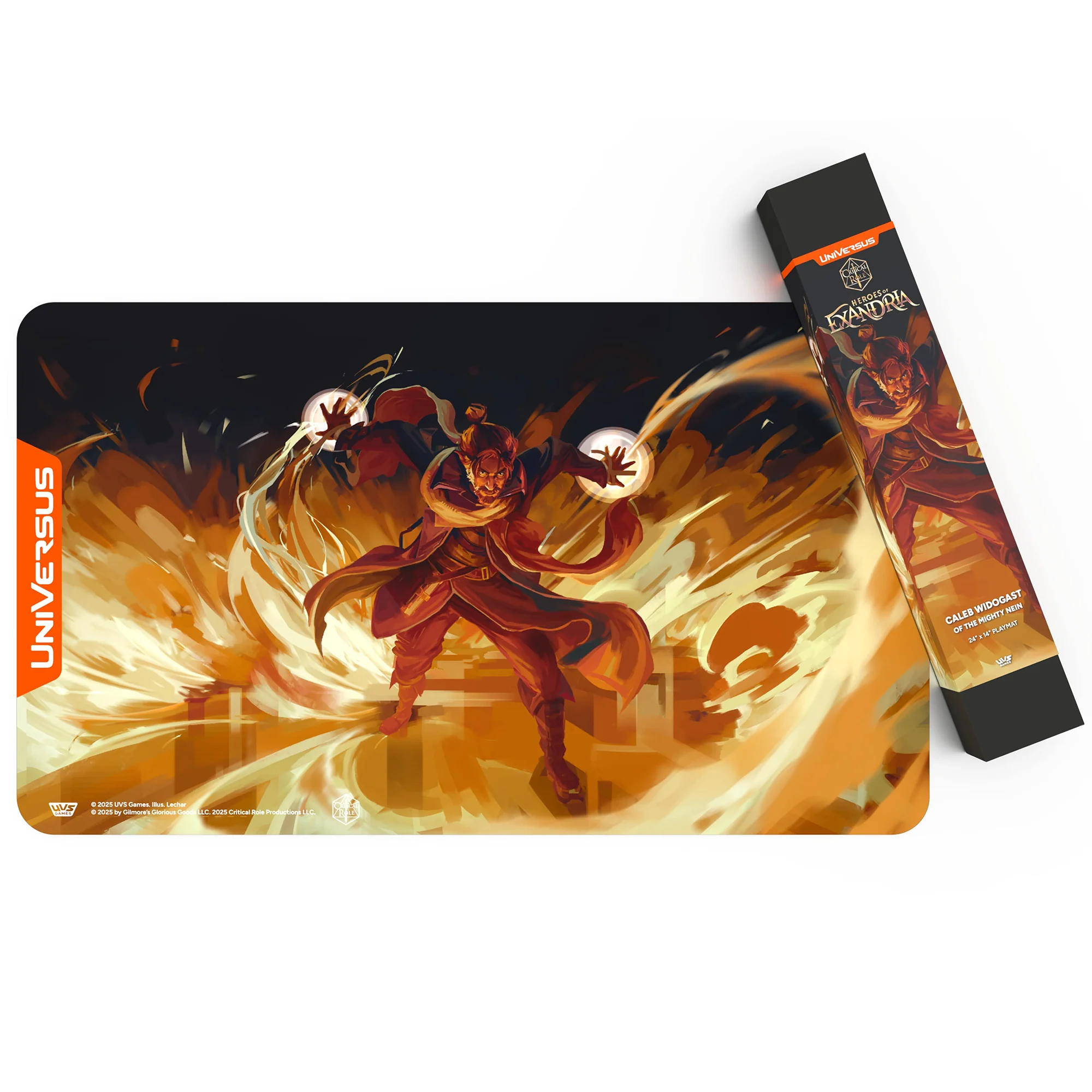 UniVersus Critical Role Caleb Widogast Playmat - 24x14" Tabletop Gaming Mat - Image 2