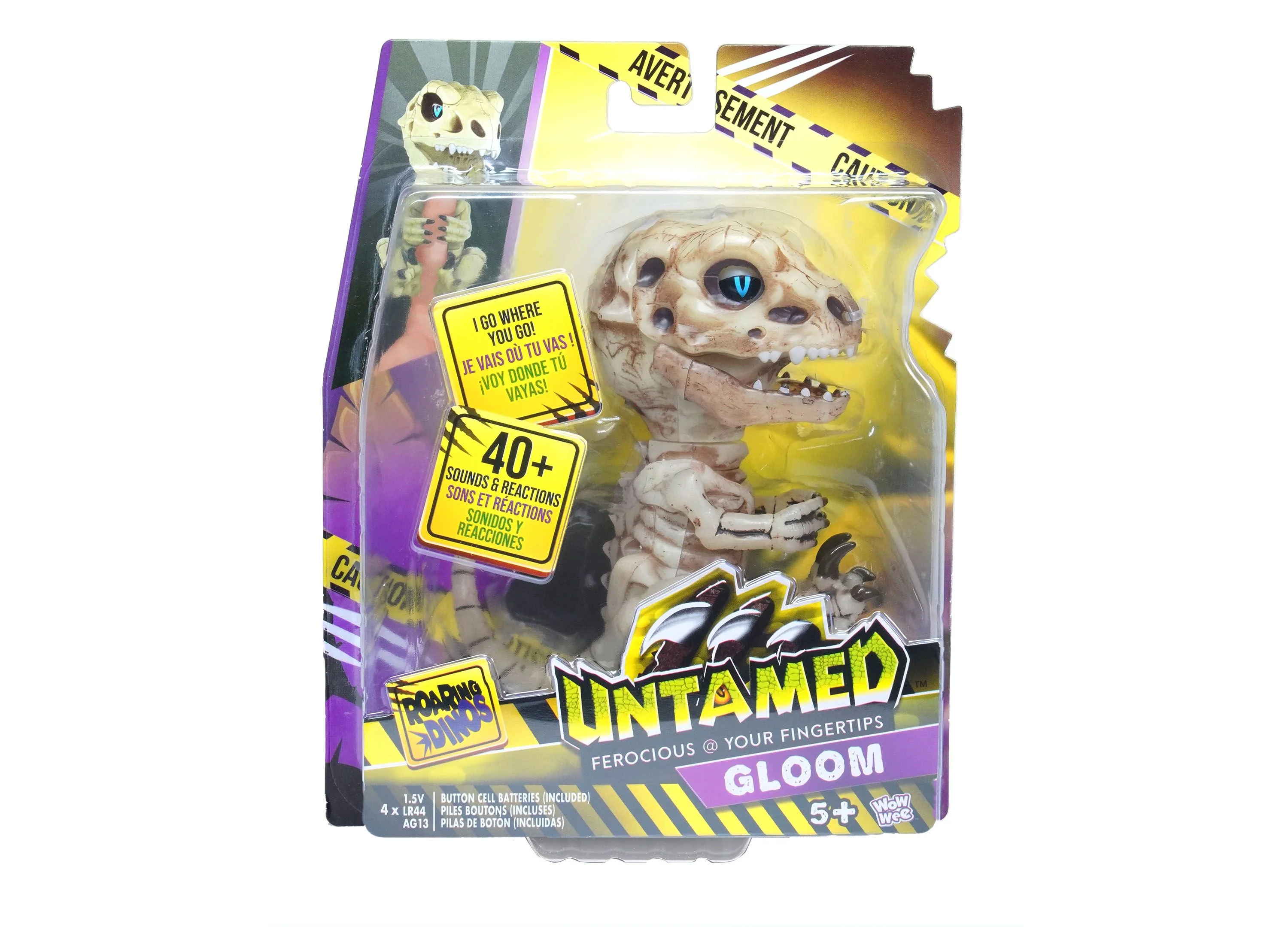 Untamed Skeleton Dino Boneheads by Fingerlings Gloom - WowWee Exclusive - Image 3
