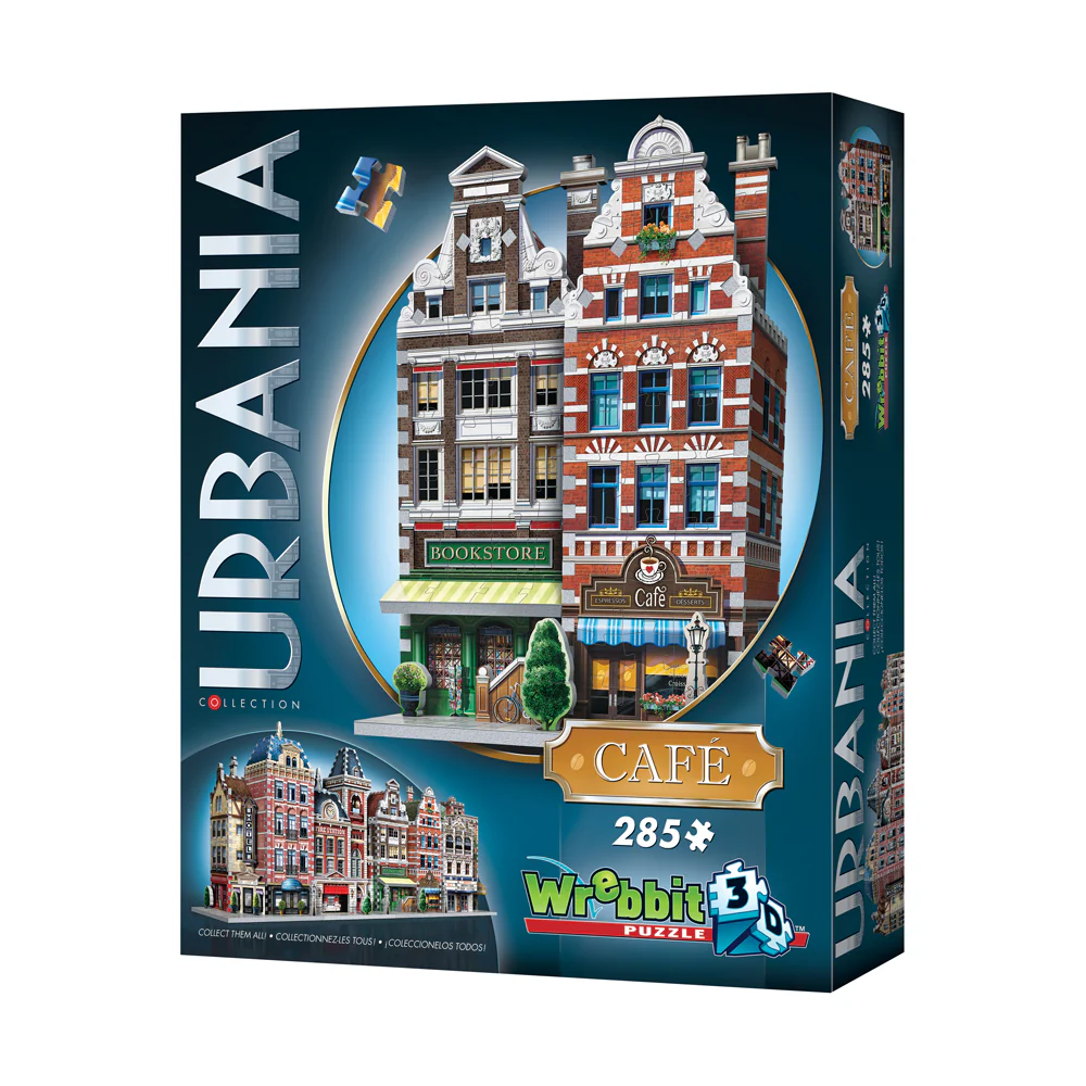 Wrebbit Urbania Collection Cafe 3D Puzzle - 285 pcs - Image 2