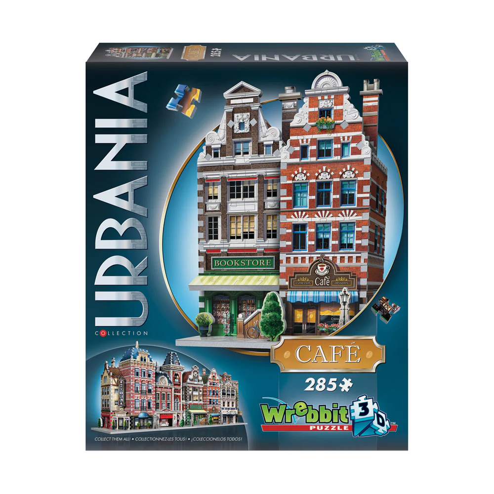 Wrebbit Urbania Collection Cafe 3D Puzzle - 285 pcs - Image 3