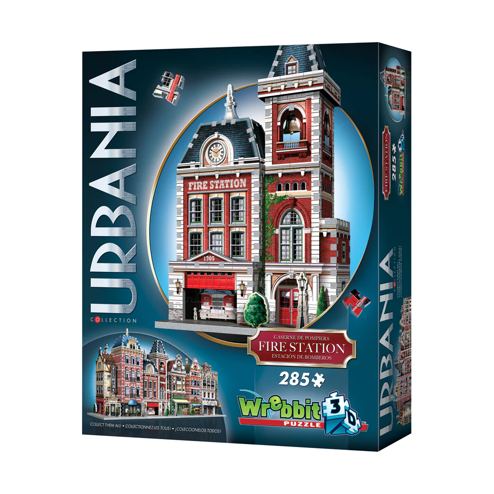 Wrebbit Urbania Collection Fire Station 3D Puzzle - 285 Pieces - Image 2