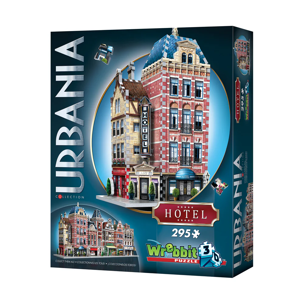 Wrebbit Urbania Collection Hotel 3D Puzzle - 295 pcs - Image 2