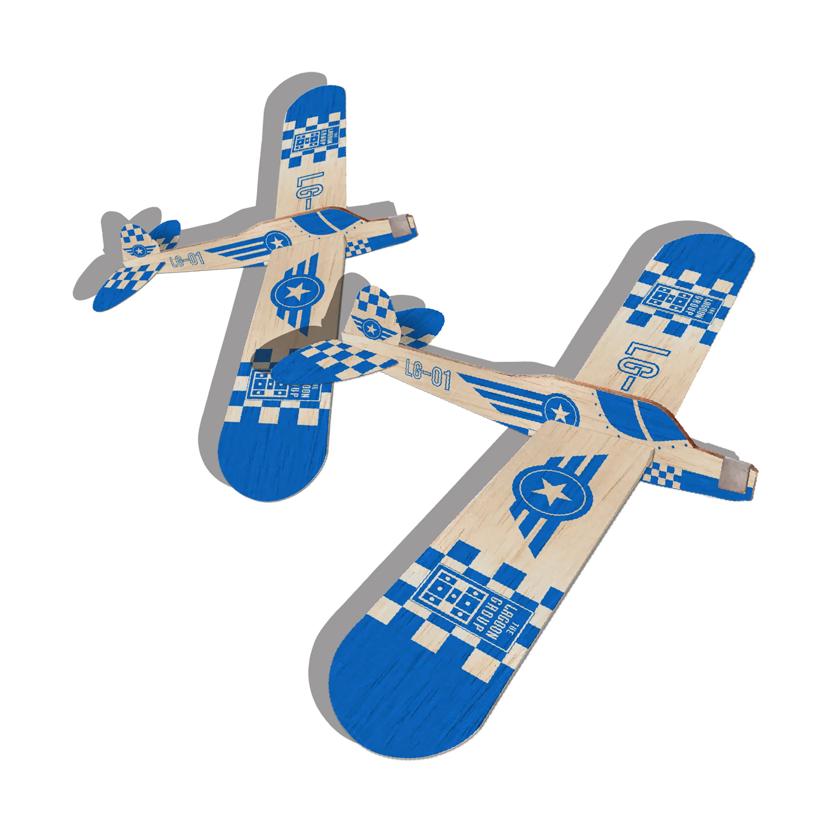 Vintage Planet Balsa Wood Racing Planes Set - Image 4