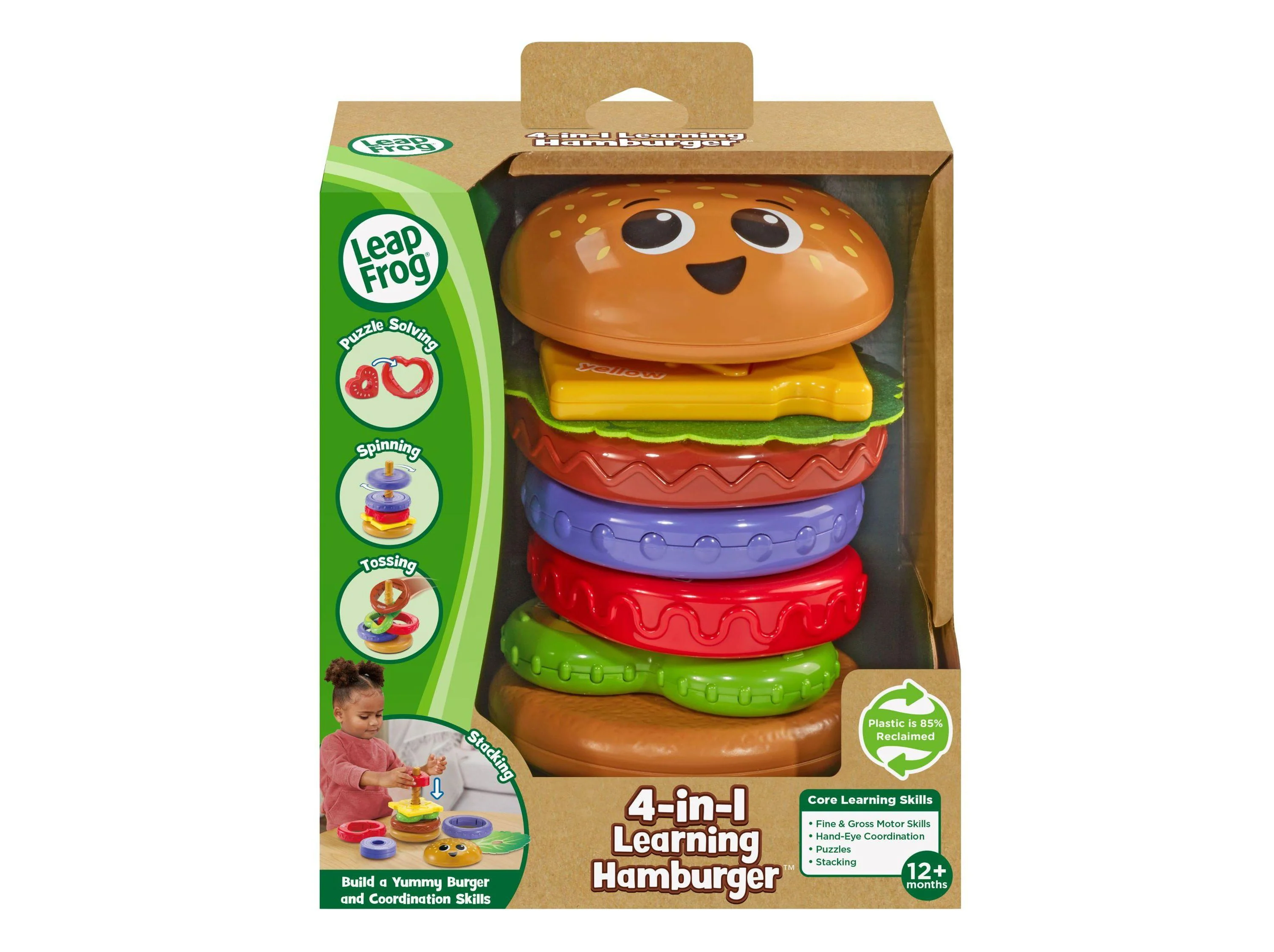 VTech 4-in-1 Learning Hamburger - Interactive Stacking and Puzzle Toy - Image 3