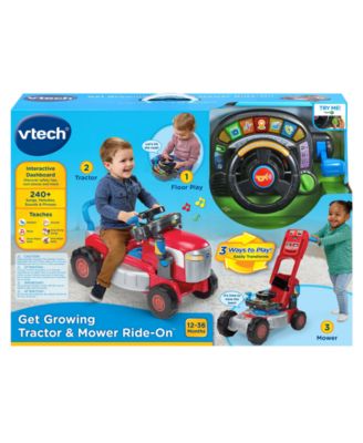 VTech Get Growing - Interactive Tractor and Mower Ride-On Toy - Image 4