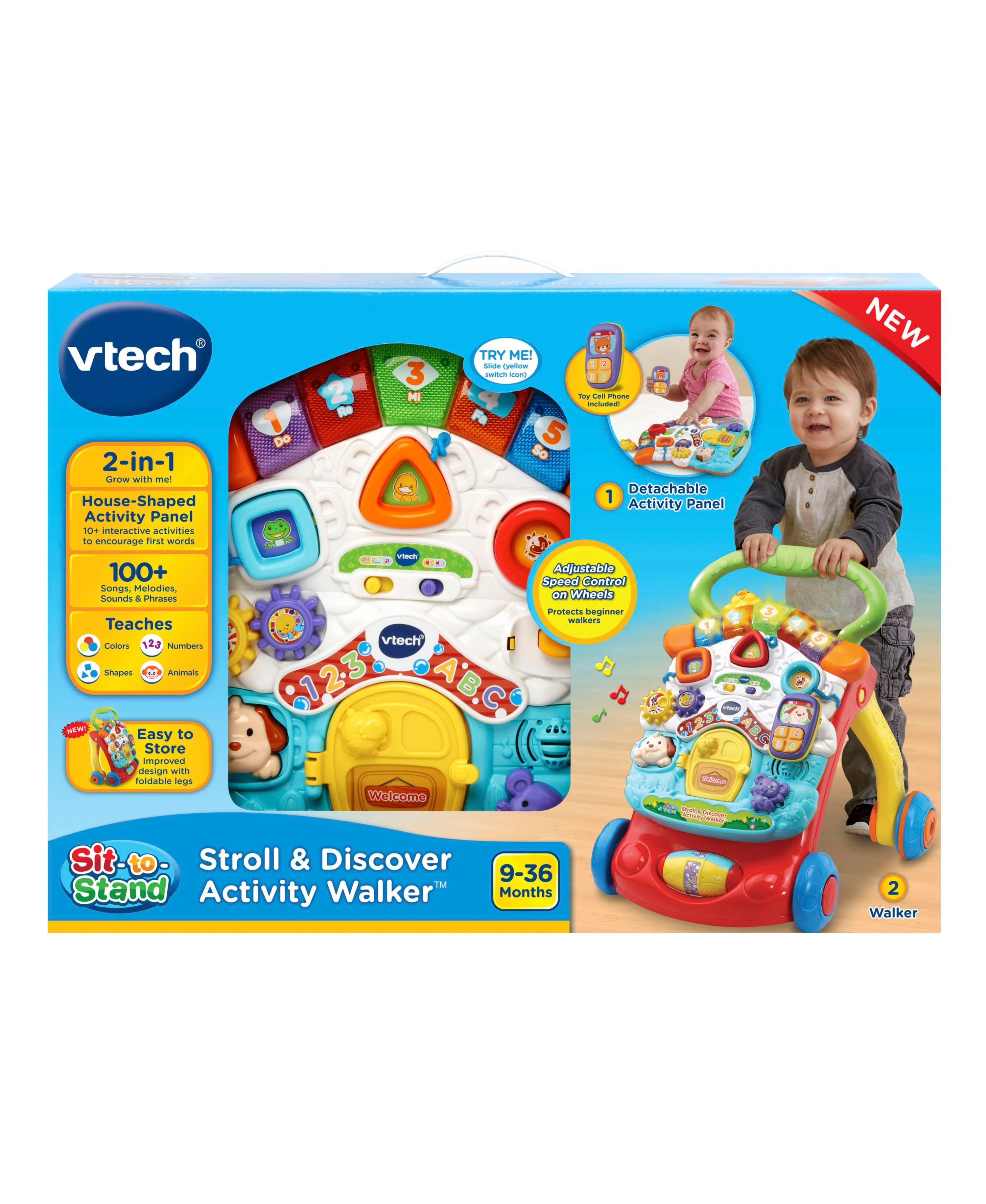 VTech Stroll & Discover Activity Walker - Interactive Toddler Learning Toy - Image 3
