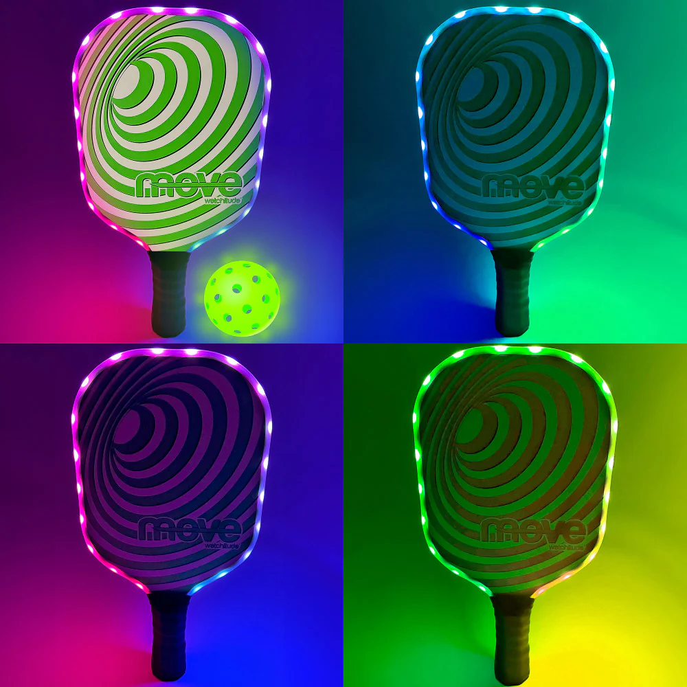 Watchitude Glow-in-the-Dark Pickleball Paddle and Ball Set - Image 3