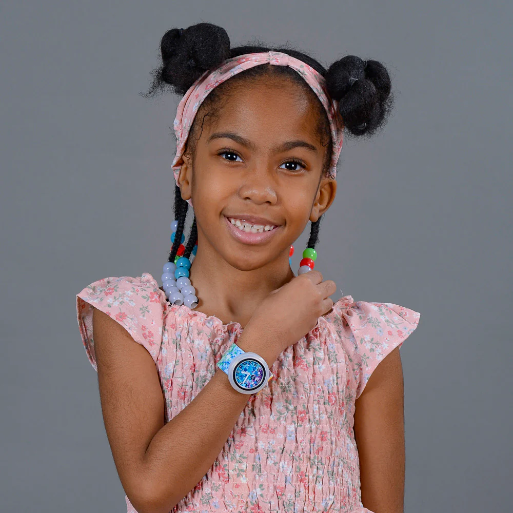 Watchitude Kids' Slap Watch Sassy Sequins - Rainbow Silicone Strap - Image 5