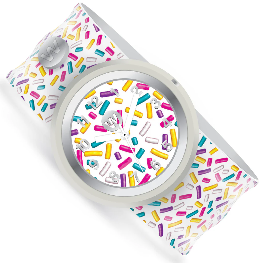 Watchitude Kids' Slap Watch Sprinkles - Colorful Silicone Strap