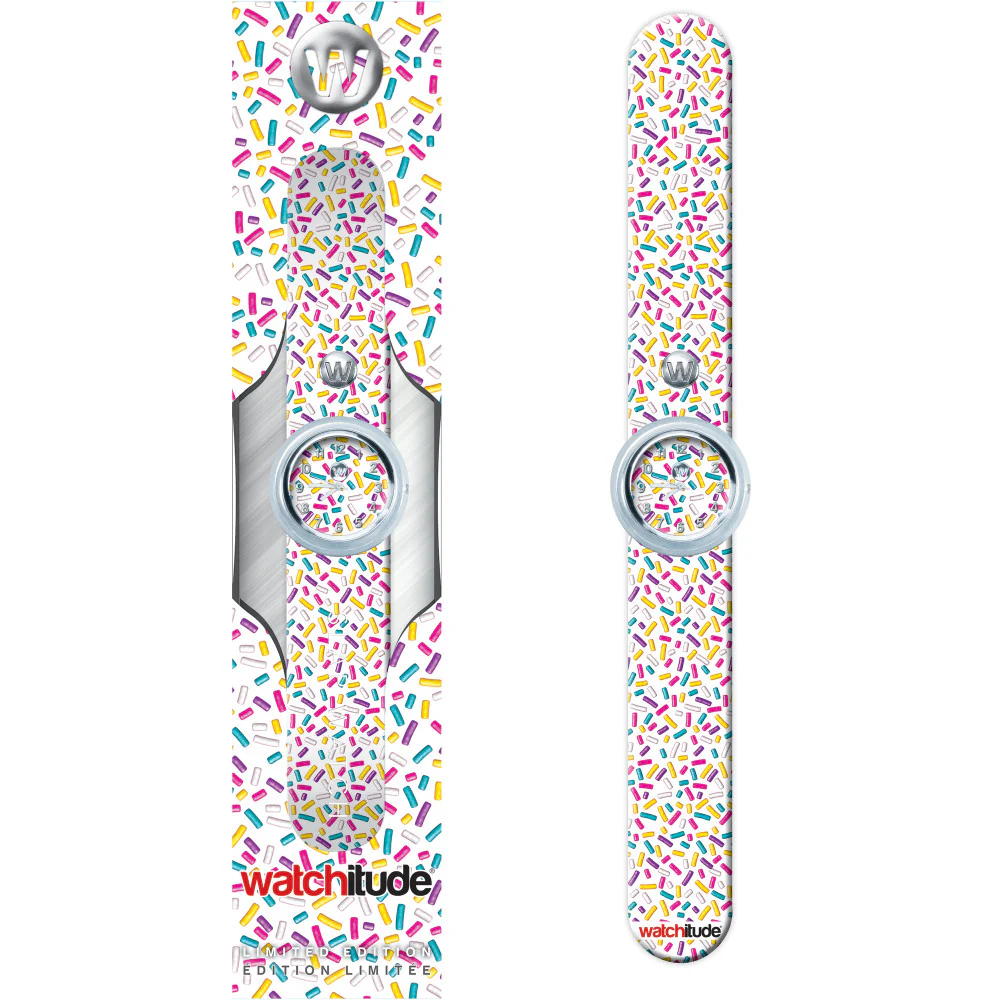 Watchitude Kids' Slap Watch Sprinkles - Colorful Silicone Strap - Image 2