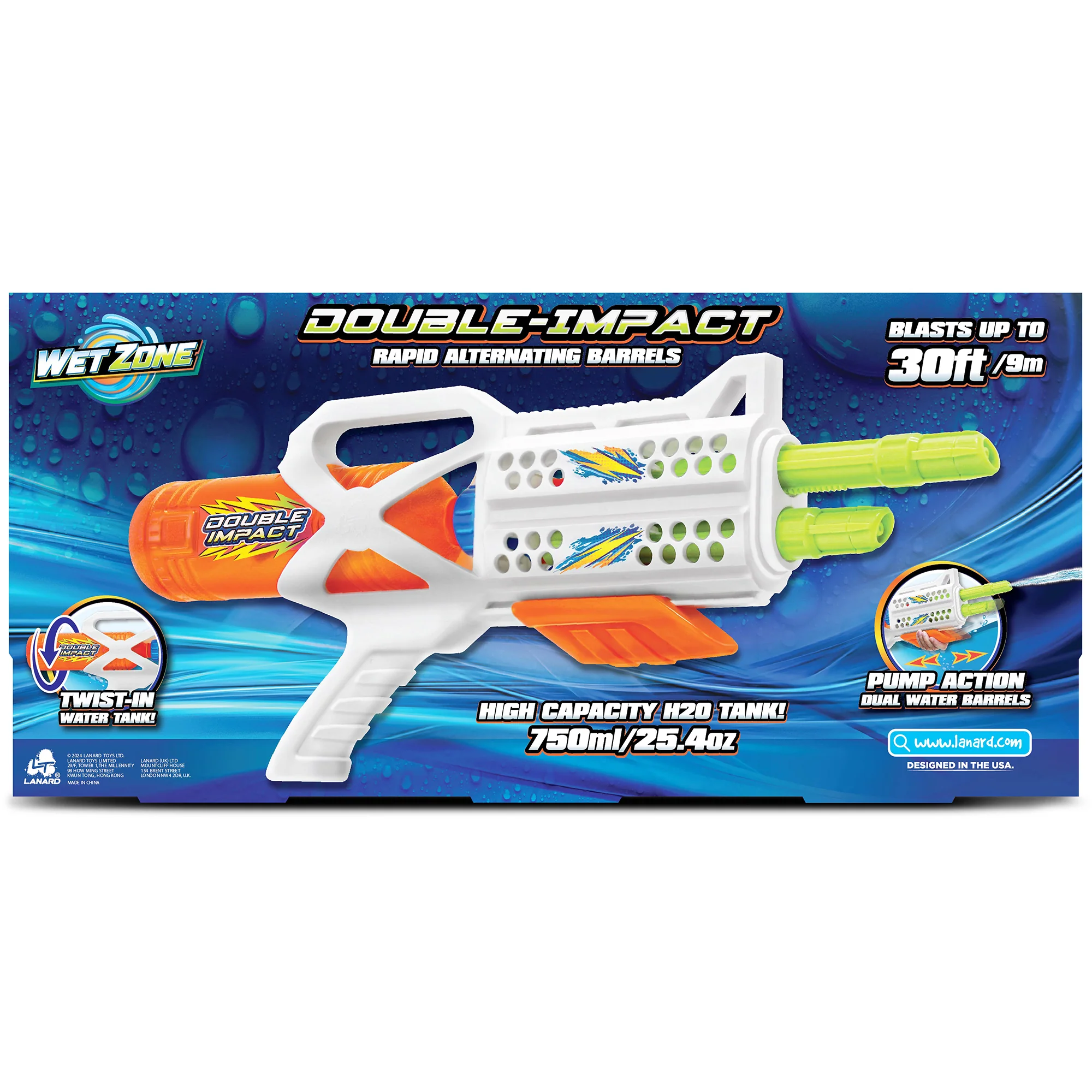 Water Blaster Double Impact High-Performance Dual-Action Pump Soaker - Image 3