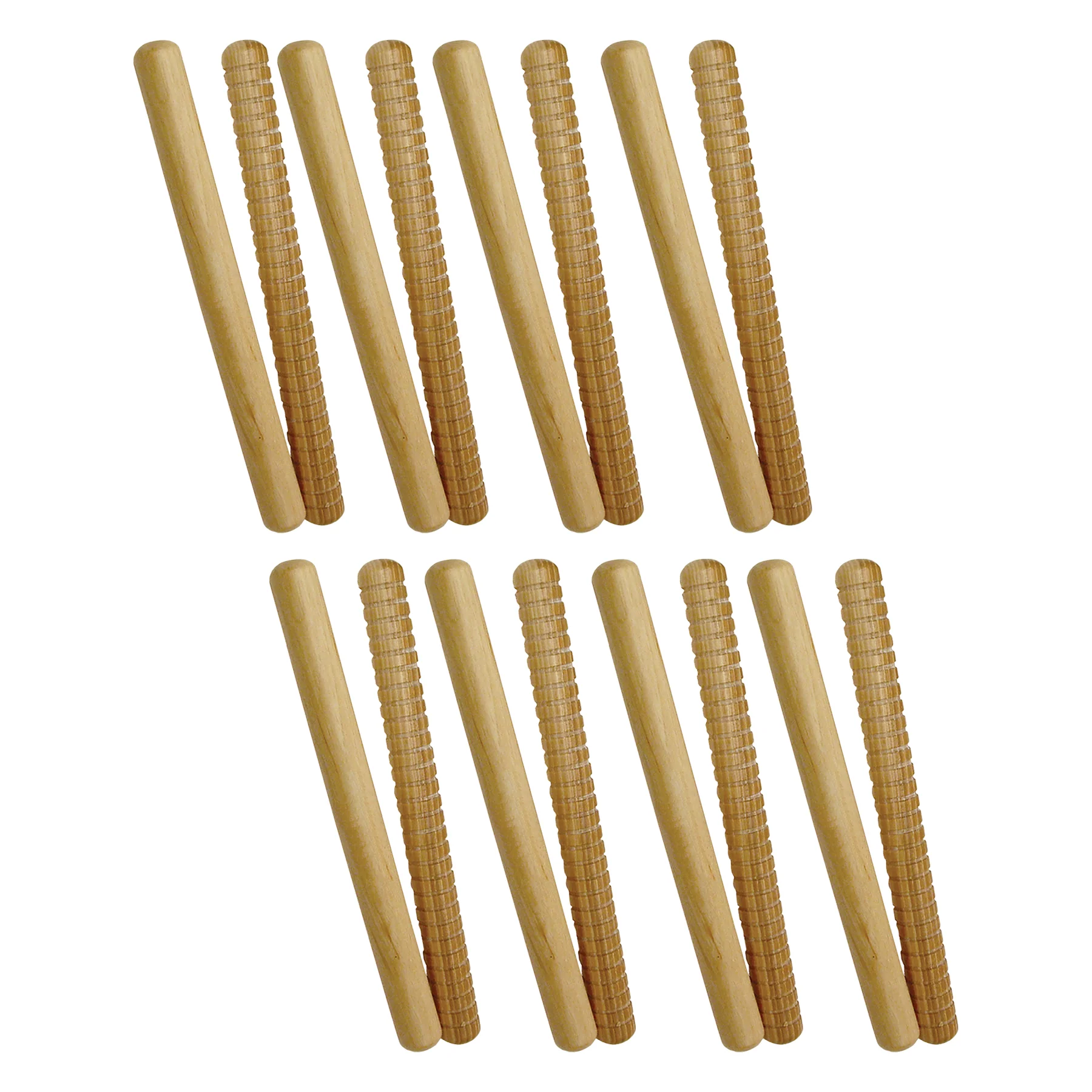 Westco 12 Pair Hickory Rhythm Sticks - Natural Finish - Image 3