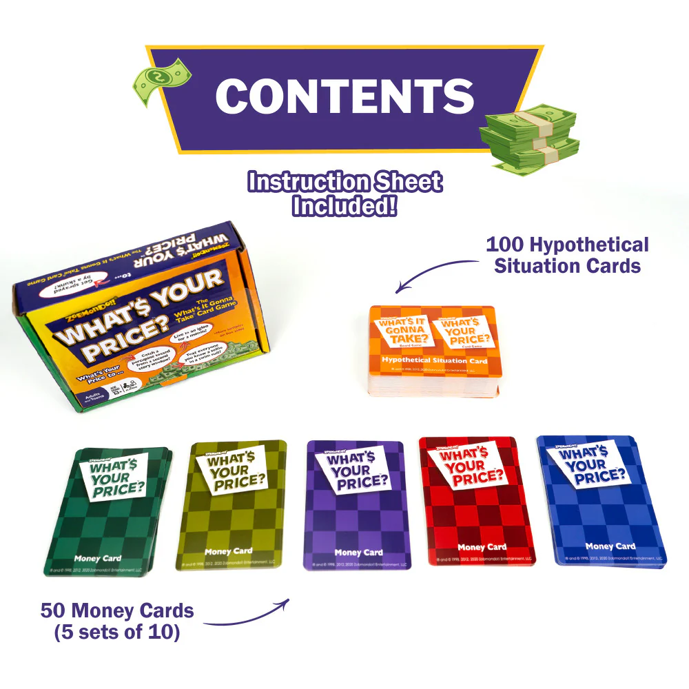 What's Your Price Hilarious Scenario Card Game - Image 2