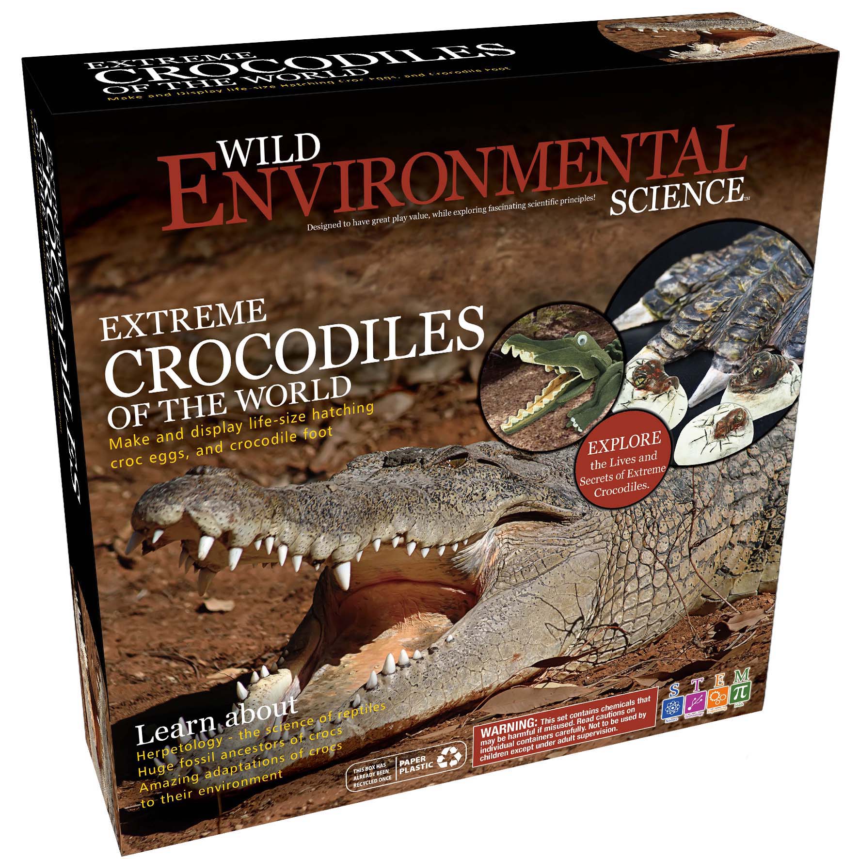 Wild Environmental Science Extreme Crocodiles Kit - Craft & Learn About Crocodiles - Image 2