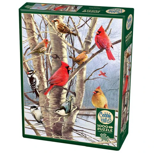 Susan Winget Winter Birds Christmas Jigsaw Puzzle - 1000 pc - Image 2
