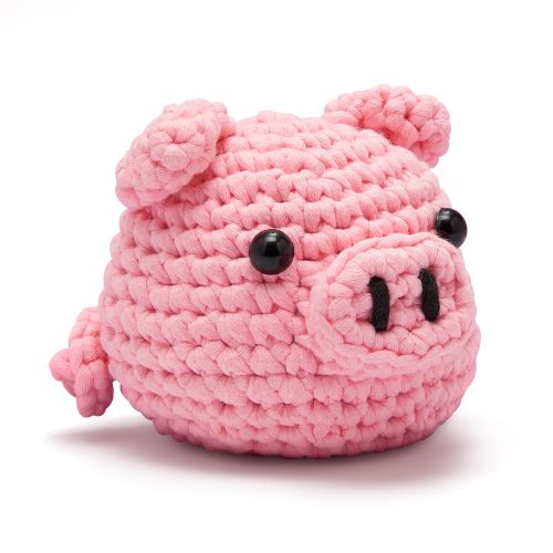 Woobles Pig Beginner-Friendly Crochet Kit