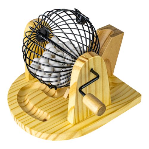 Classic Wooden Bingo Set with Colorful Accessories - Image 3