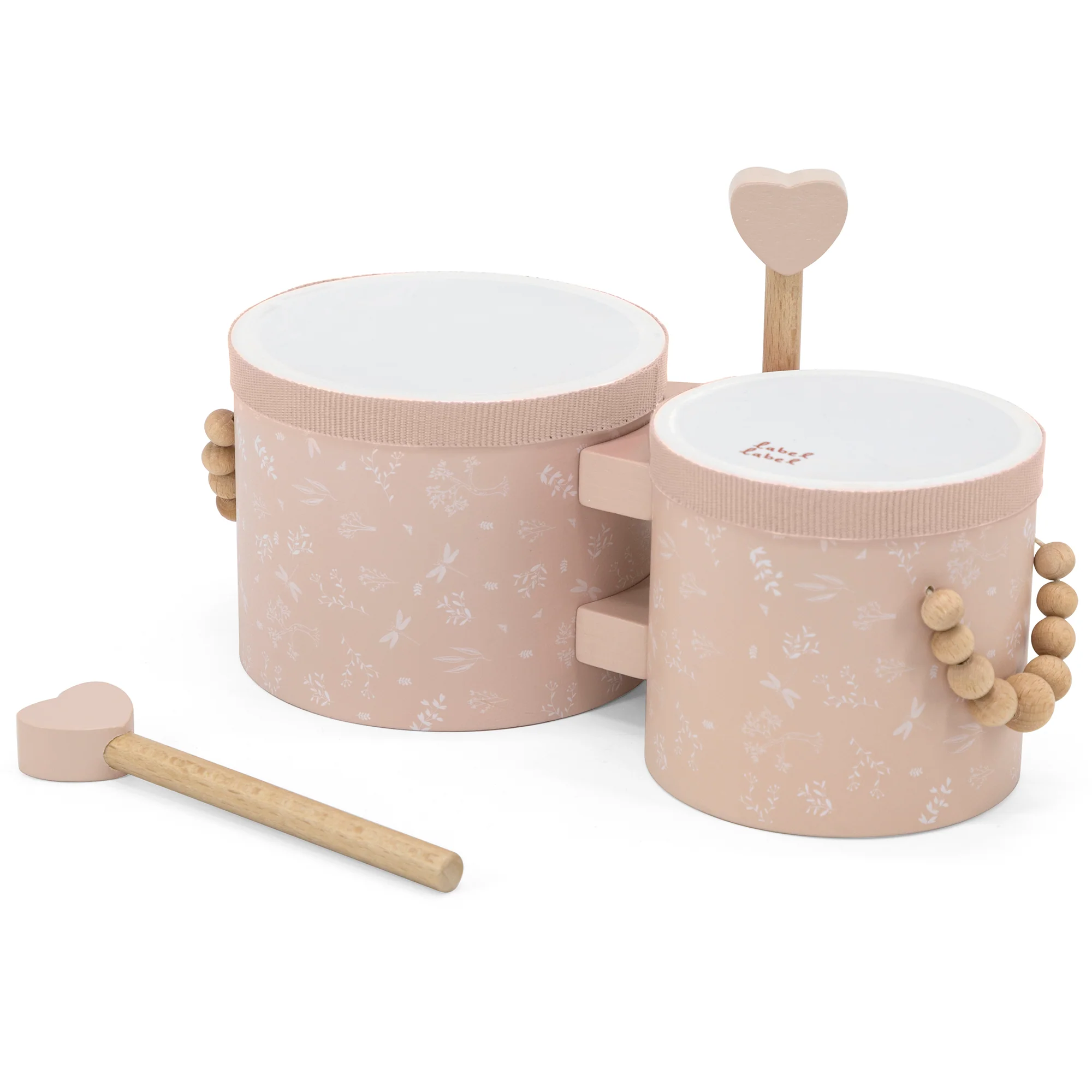 Wooden Bongos: Pink