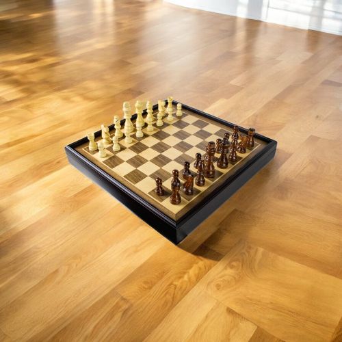 Regal Maple & Walnut Wooden Chess Set Deluxe - Image 14