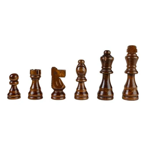 Regal Maple & Walnut Wooden Chess Set Deluxe - Image 3