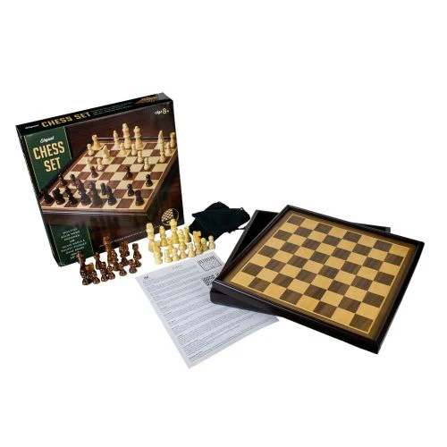 Regal Maple & Walnut Wooden Chess Set Deluxe - Image 7